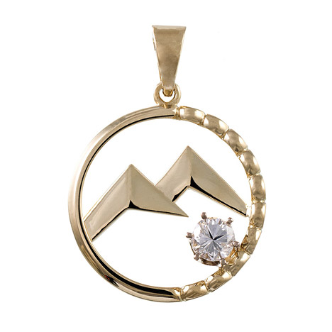 Anhänger BERGdiamant 585 Gold D-0,25 VSI-F