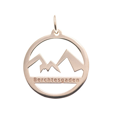 Goettgen Anhänger Watzmann Berchtesgaden 925 Silber rosé vergoldet