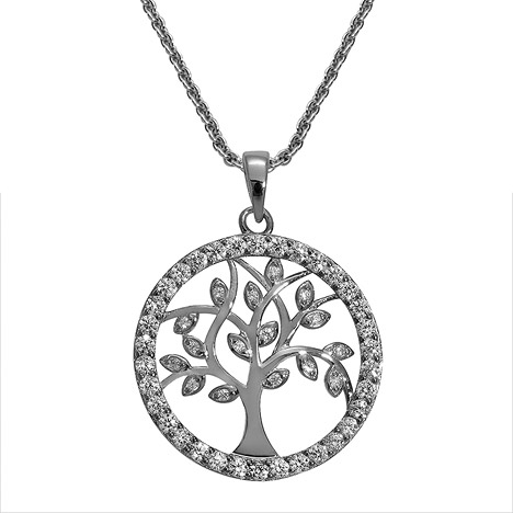 SIGO Collier 925 Silber Lebensbaum silber