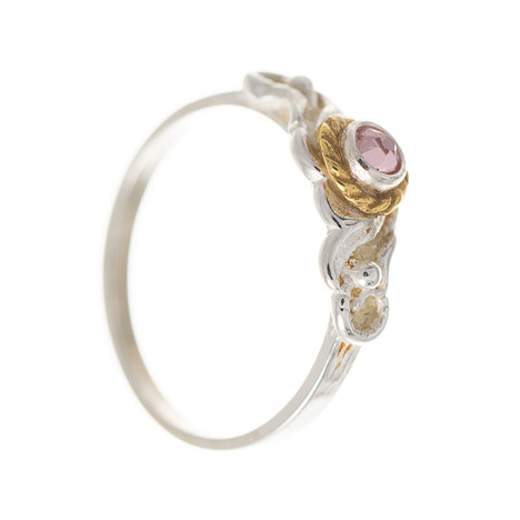 SIGO Ring 925 Silber Trachtenschmuck Zirkonia rosa günstig online kaufen