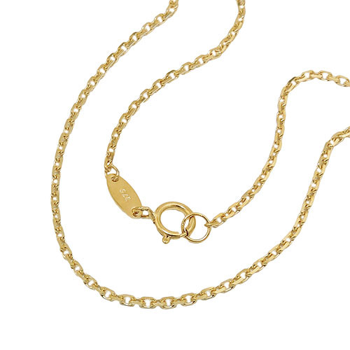 Kette, Ankerkette 45cm, Gold 375