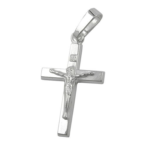 SIGO Anhänger, Kreuz mit Jesus, Silber 925