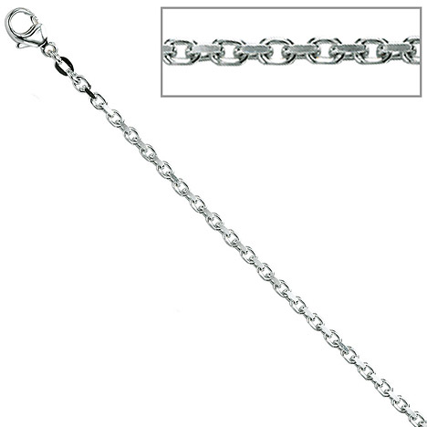 Halskette Kette günstig Kaufen-SIGO Ankerkette 925 Silber 2 mm 50 cm Halskette Kette Silberkette Karabiner. SIGO Ankerkette 925 Silber 2 mm 50 cm Halskette Kette Silberkette Karabiner <![CDATA[Ankerkette aus 925 Sterlingsilber, rhodiniert und diamantiert, mit Karabinerverschluss, Läng