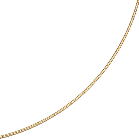 SIGO Halsreif 585 Gelbgold 1,1 mm 42 cm Gold Kette Halskette Goldhalsreif Karabiner