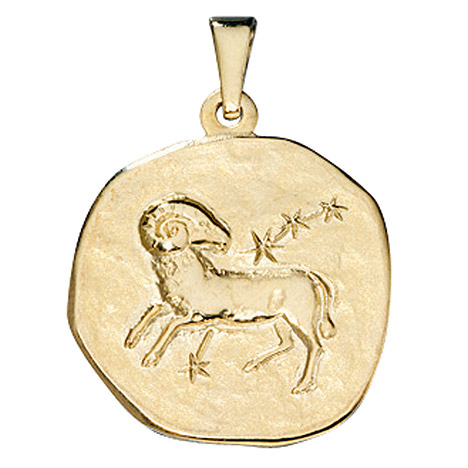 SIGO Anhänger Sternzeichen Widder 333 Gold Gelbgold Sternzeichenanhänger