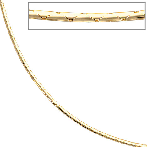 SIGO Halskette Kette 585 Gold Gelbgold 42 cm Goldkette Karabiner