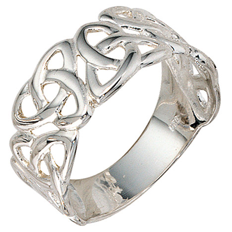 SIGO Damen Ring breit 925 Sterling Silber Silberring