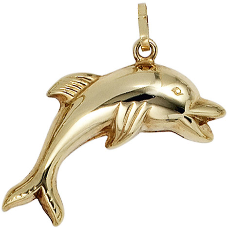 SIGO Anhänger Delfin 333 Gold Gelbgold Delfinanhänger