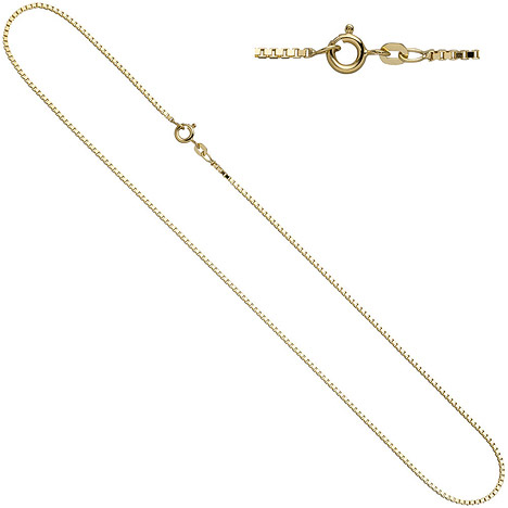 SIGO Venezianerkette 333 Gelbgold 1,0 mm 38 cm Gold Kette Halskette Goldkette