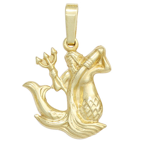 SIGO Anhänger Sternzeichen Wassermann 333 Gold Gelbgold Sternzeichenanhänger