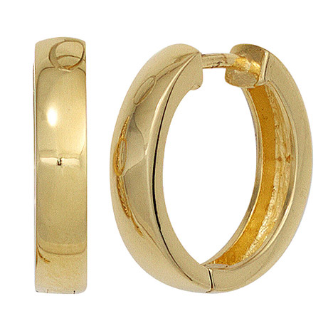 SIGO Creolen 925 Sterling Silber gold vergoldet Ohrringe