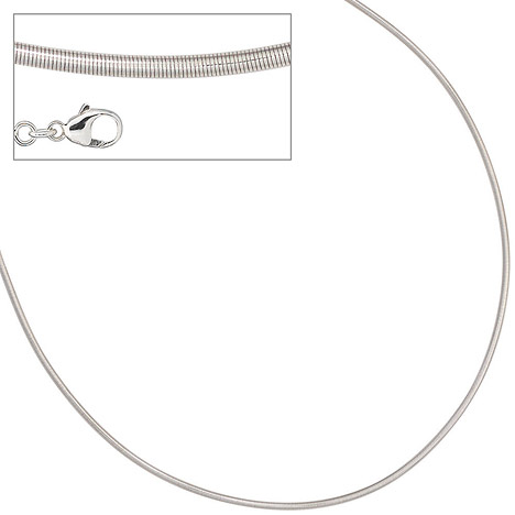 SIGO Halsreif 925 Sterling Silber 2 mm 45 cm Kette Halskette Silberhalsreif