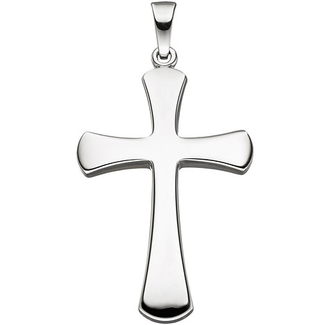SIGO Anhänger Kreuz 925 Sterling Silber Kreuzanhänger Silberanhänger Silberkreuz