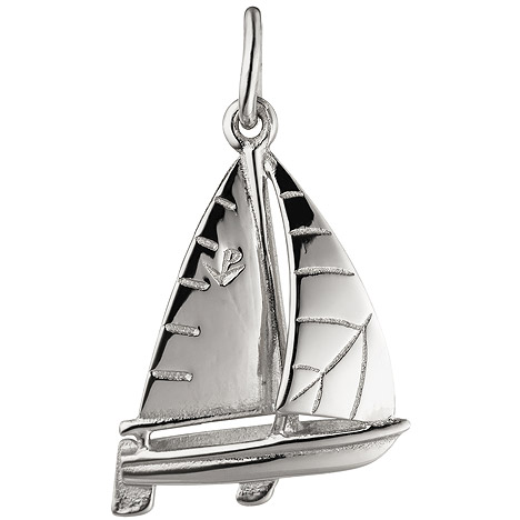 SIGO Anhänger Segelschiff Segelboot 925 Sterling Silber Silberanhänger