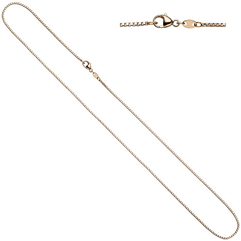 SIGO Venezianerkette 585 Gold Rotgold 1,2 mm 45 cm Kette Halskette Rotgoldkette