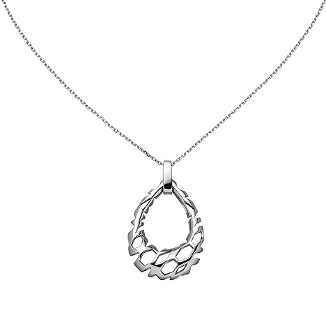 SIGO Collier Halskette Tropfen 925 Sterling Silber 45 cm Kette Silberkette