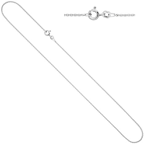 SIGO Ankerkette 925 Silber 1,5 mm 42 cm Kette Halskette Silberkette Federring