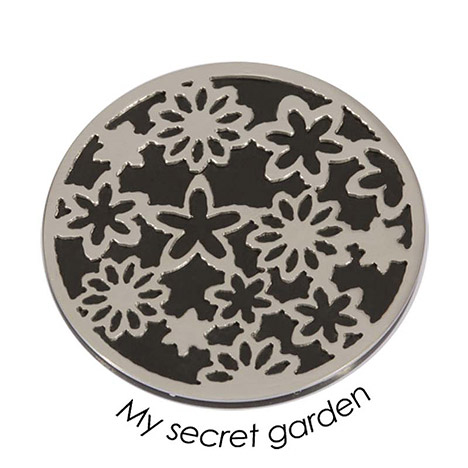 Um die  günstig Kaufen-Quoins Wechsel-Münze My Secret Garden, PVD Black Plated, L. Quoins Wechsel-Münze My Secret Garden, PVD Black Plated, L <![CDATA[Dieser Artikel ist Zubehör zu einem anderen Produkt. Es handelt sich um eine Austausch-Scheibe für das beliebte Anh