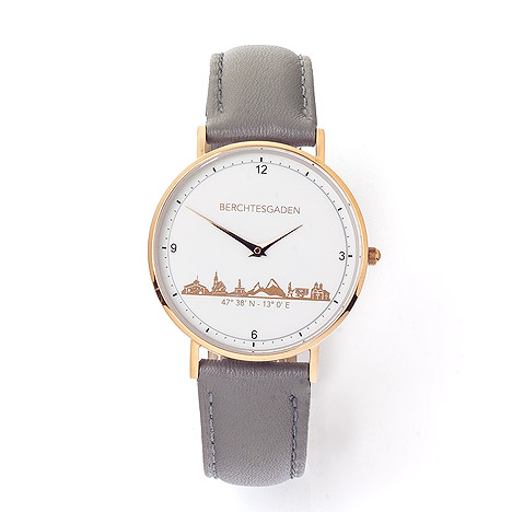 Uhren - Goettgen Armbanduhr Berchtesgaden Damen Lederband taupe  - Onlineshop Goettgen