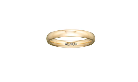 Ring Edelstahl IP gelbgold, 52 / 16,6