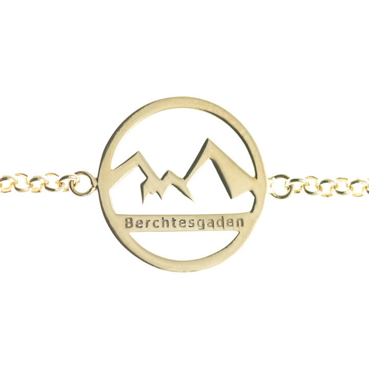 Armband Watzmann Berchtesgaden 925 Silber gelb vergoldet