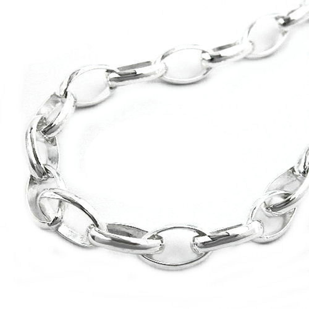 Armband, Ankerkette oval, Silber 925