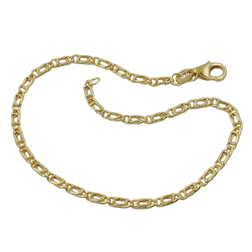Armband, Tigerauge, 19cm, Gold 375