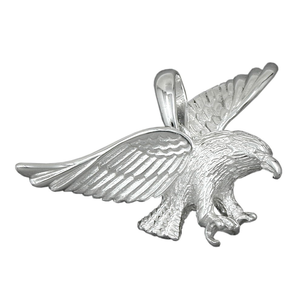 Anhänger, Adler 40mm breit, Silber 925