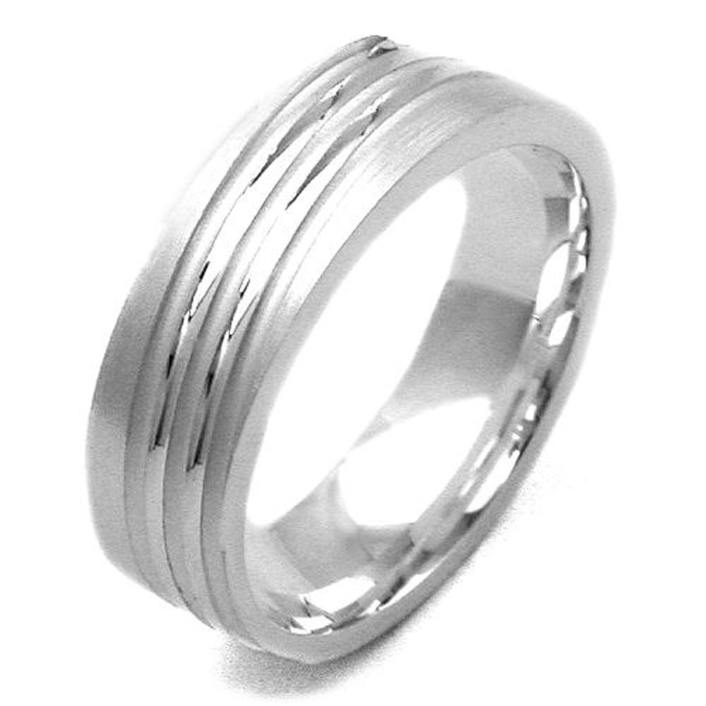 Ring, verlaufende Querrillen, 925
