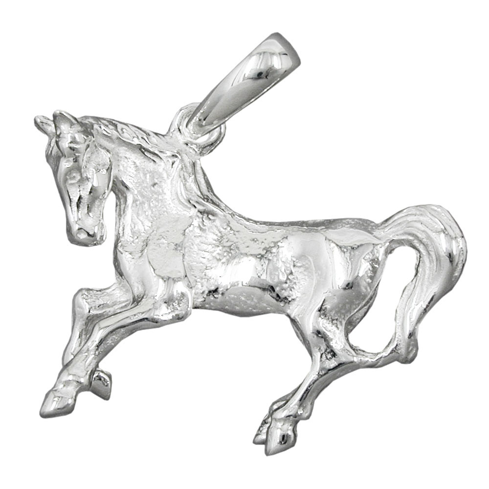 Anhänger, großes Pferd, Silber 925