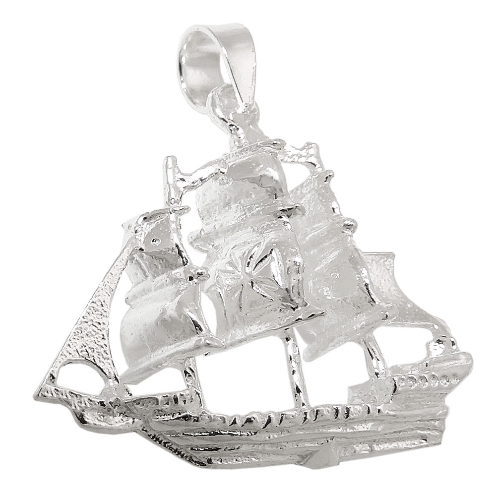 Anhänger, Schiff, Silber 925
