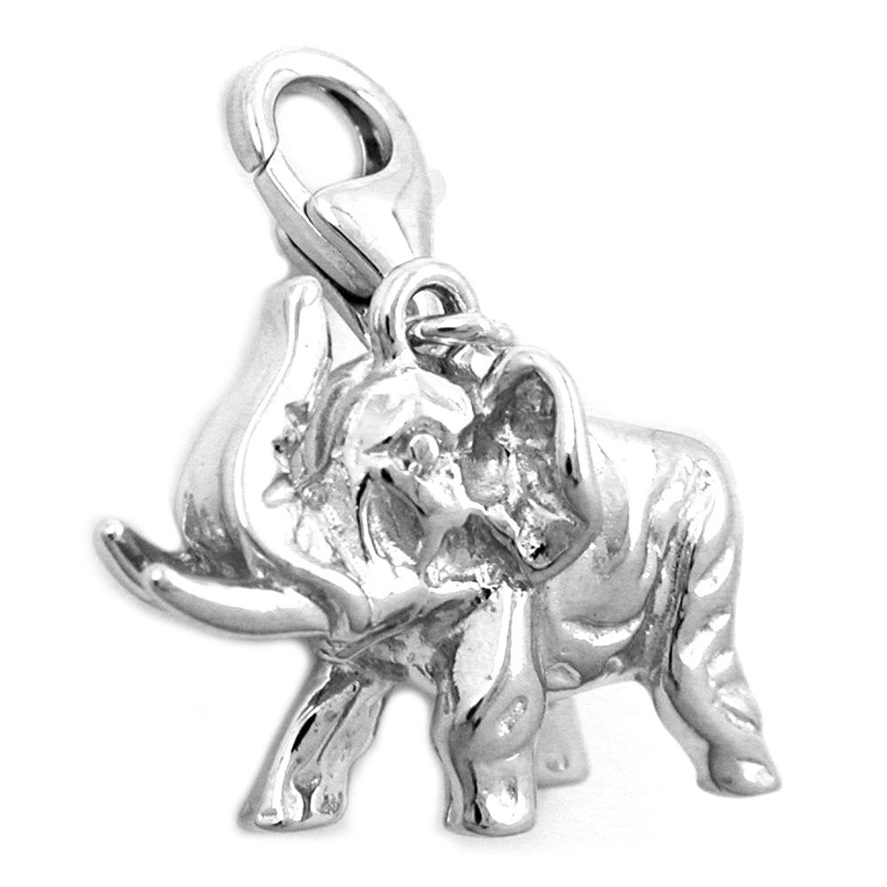 Charm, Elefant, Silber 925