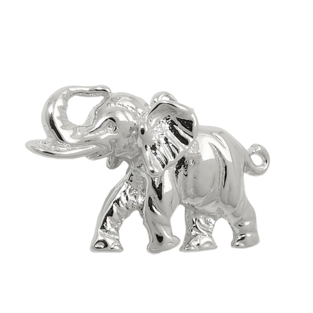 Anhänger, Elefant massiv, Silber 925