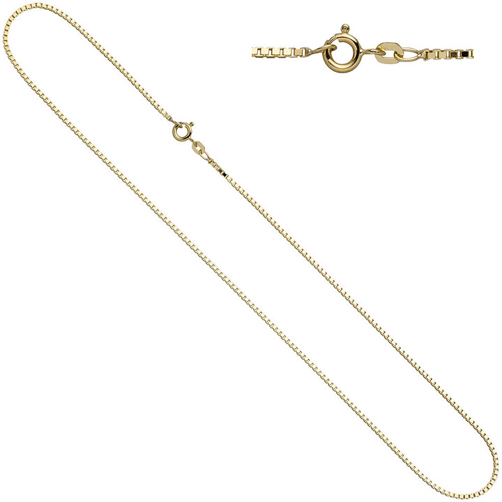 Venezianerkette 585 Gelbgold 1,5 mm 45 cm Gold Kette Halskette Goldkette