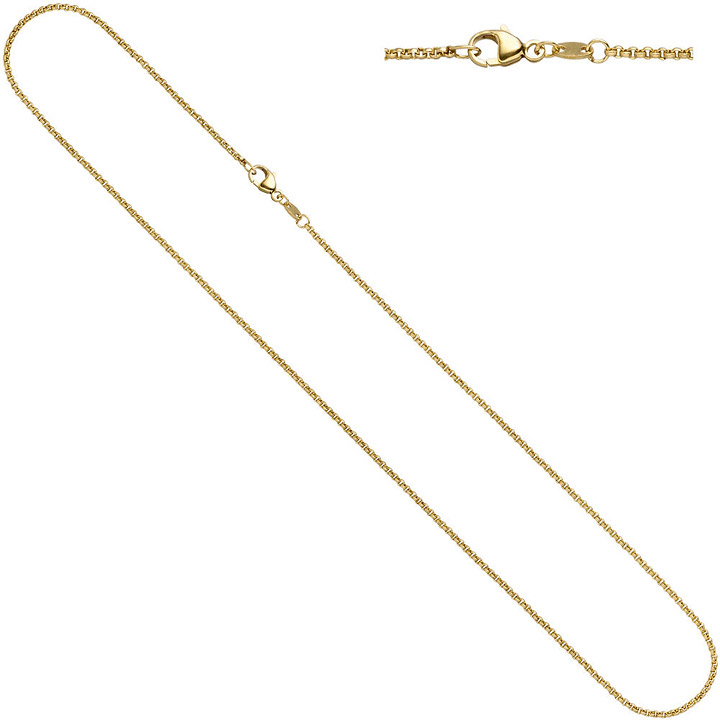 Erbskette 333 Gelbgold 1,5 mm 36 cm Gold Kette Halskette Goldkette Karabiner
