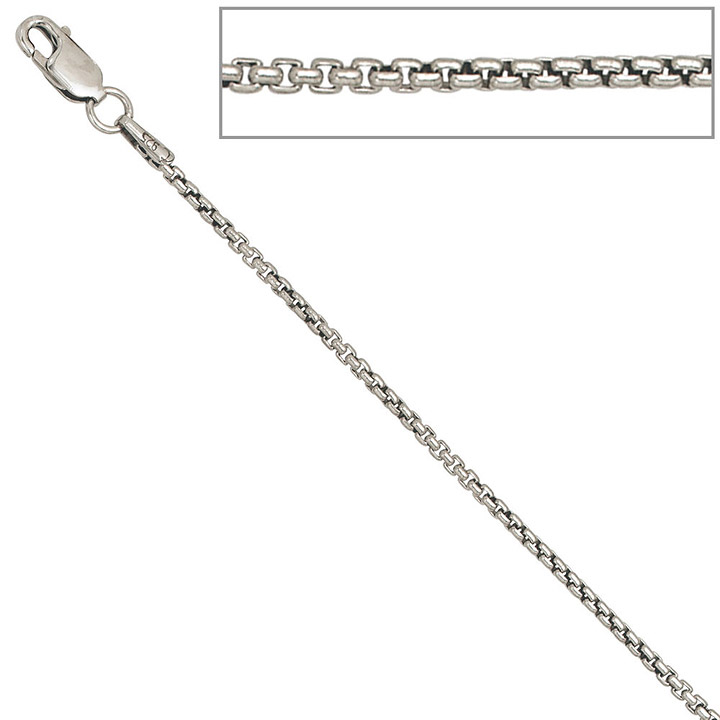 Venezianerkette 925 Silber 1,6 mm 36 cm Halskette Kette Silberkette Karabiner