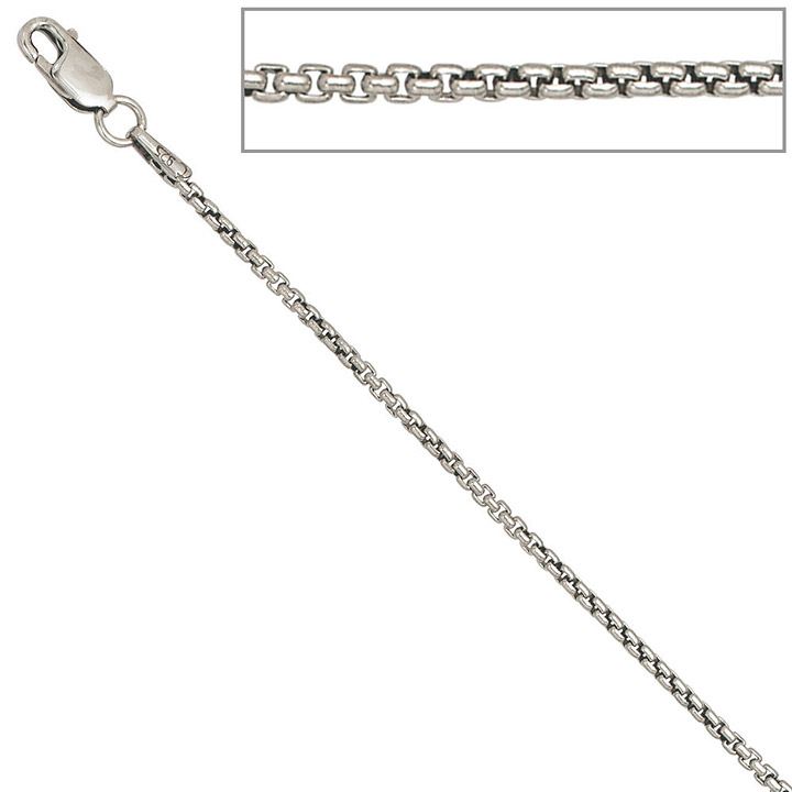 Venezianerkette 925 Silber 1,6 mm 38 cm Halskette Kette Silberkette Karabiner