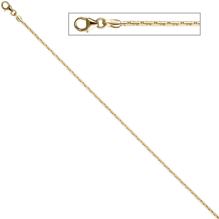 Kobrakette oval 333 Gelbgold 1,7 mm 45 cm Gold Kette Halskette Goldkette