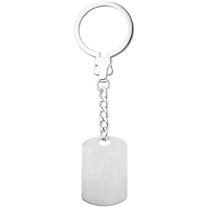 Schlüsselanhänger mit Gravurplatte 925 Sterling Silber Gravur