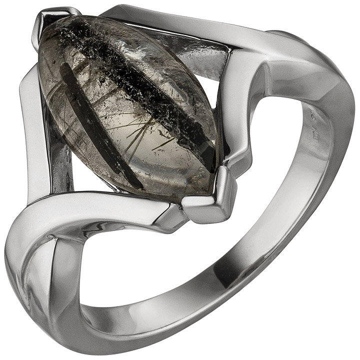 Damen Ring 925 Sterling Silber 1 Turmalinquarz