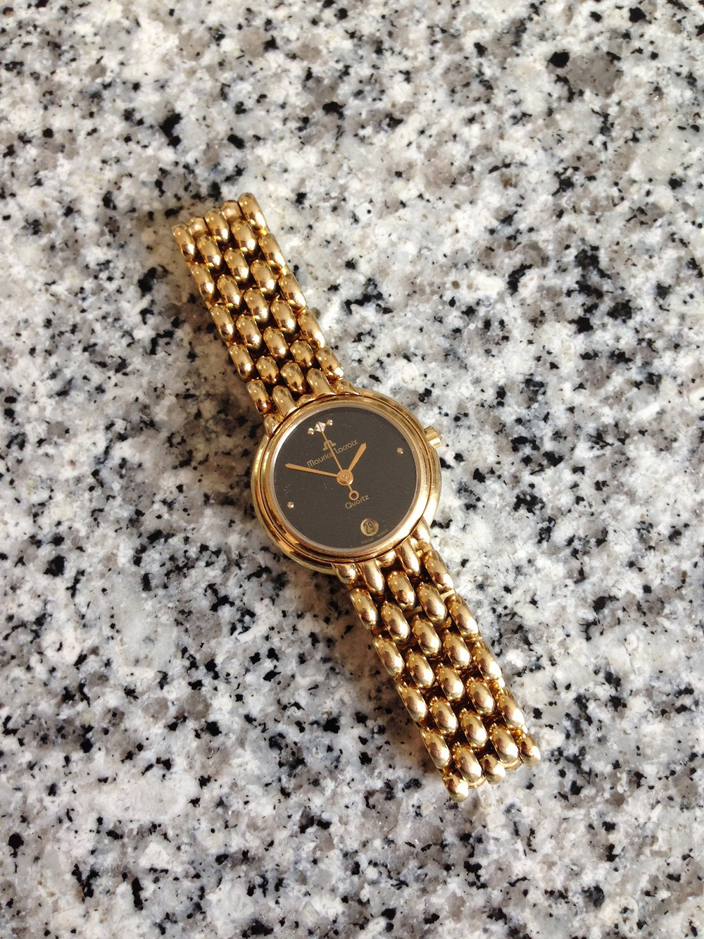 Maurice lacroix gold electroplated g10 online