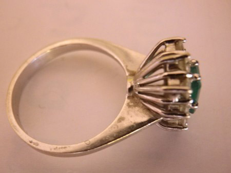 Smaragd Brillant Ring