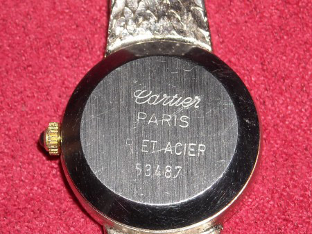Cartier quartz swiss made or et acier 53472 outlet