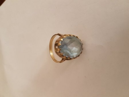 Ring Gelbgold mit blauem Stein - Wertschätzung