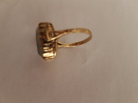 Ring Gelbgold mit blauem Stein - Wertschätzung