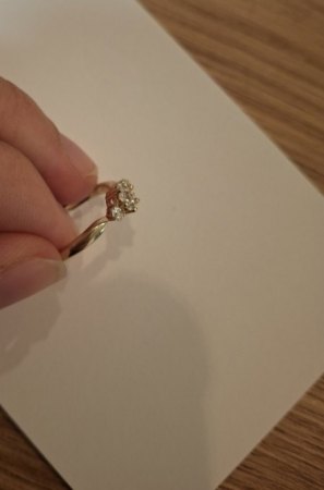 Ring nach Verkleinerung extrem dünn und schnal