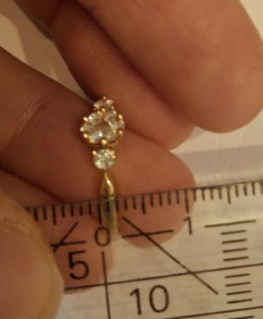 Ring nach Verkleinerung extrem dünn und schnal