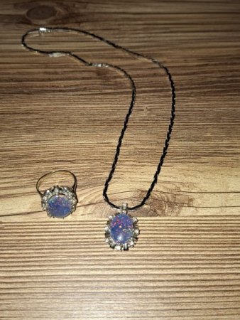 Kette und Ring mit Opal ... Materialwert oder mehr ?
