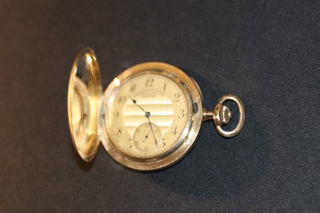 Taschenuhr "Uhrenfabrik Union Glashütte in Sachsen" - 585er Gold