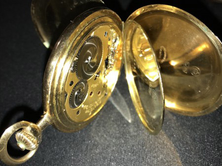 noch einmal: Taschenuhr "Uhrenfabrik Union Glashütte in Sachsen" - 585er Gold